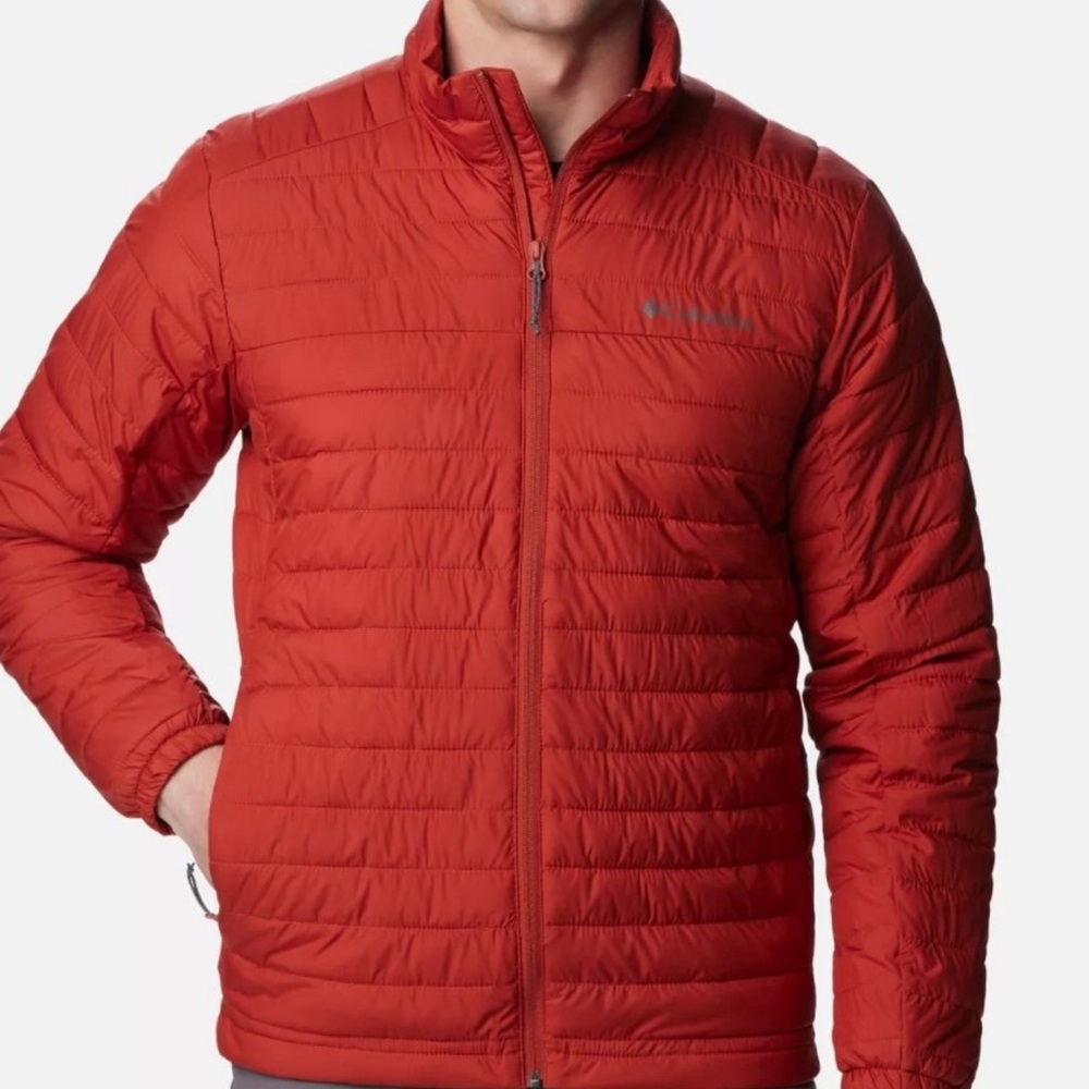 Men's Red Columbia Omni heat turbo down 590 packable down Jacket size 3X T